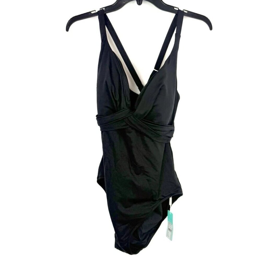 Seafolly Women’s Black One Piece Swimsuit Size 14